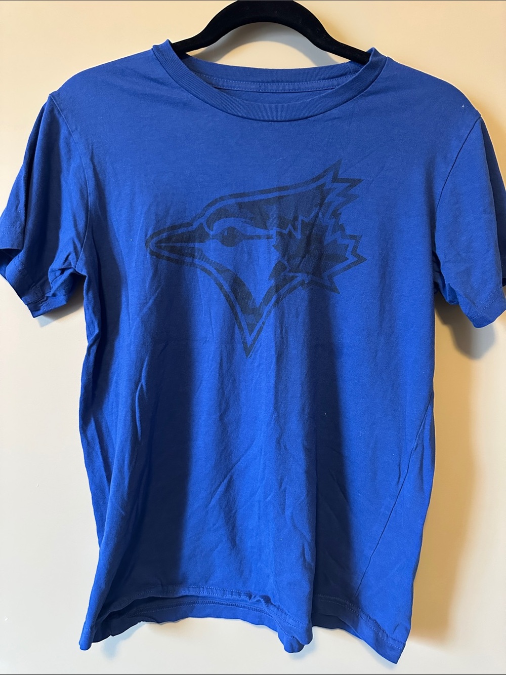 Genuine Merchandise Royal Blue Men's Crewneck T-Shirt with Subtle Dark Graphic